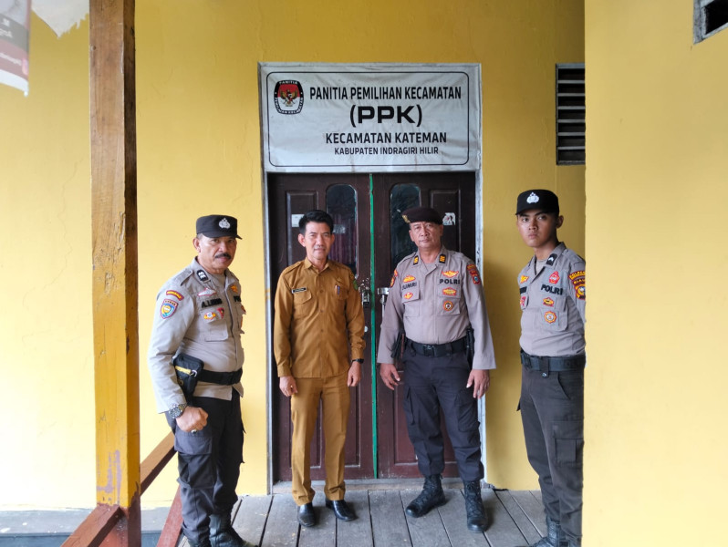 Pasca Pilkada Serentak, Polsek Kateman Intensifkan Patroli dan Koordinasi dengan PPK Kecamatan Kateman