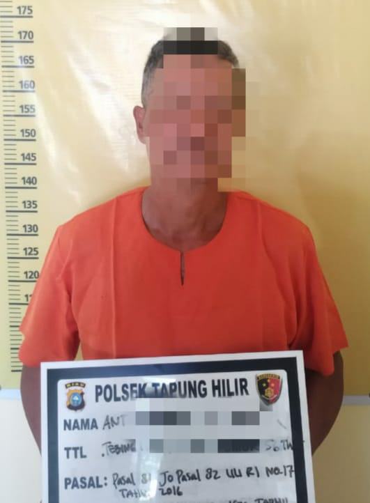 Unit Reskrim Polsek Tapung Hilir Tangkap Pelaku Pencabulan Terhadap Anak di Bawah Umur