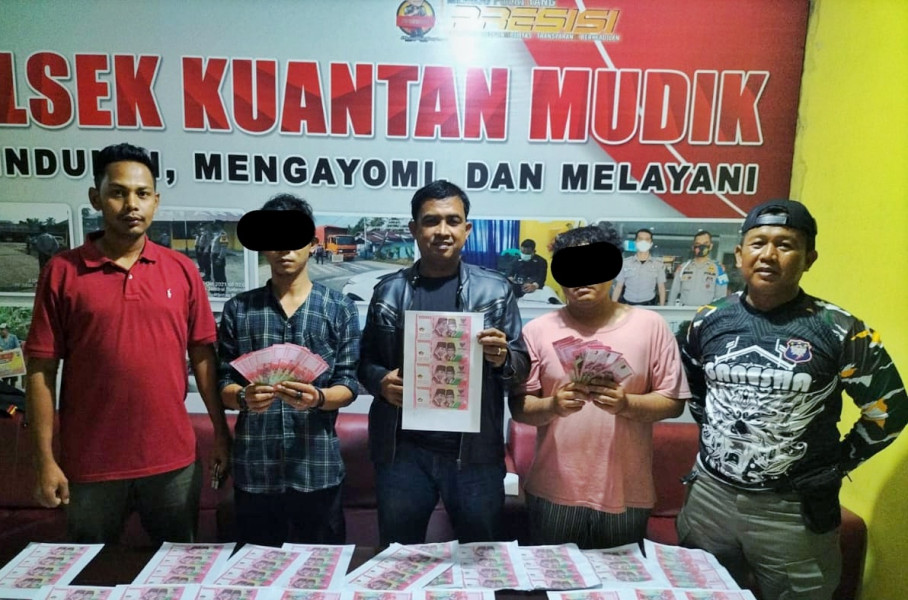 Beli Rokok Pakai Uang Palsu, Dua Pemuda di Kuansing Riau Ditangkap Polisi