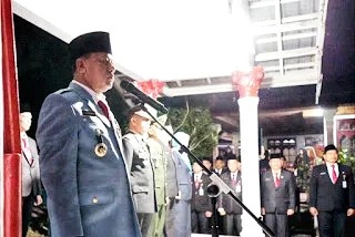 Mengenang Jasa Pahlawan, Bupati Kuantan Singingi Pimpin Upacara Apel Kehormatan Dan Renungan Suci