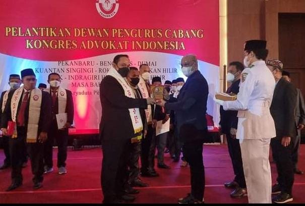 Pengurus KAI Inhu-Inhil Dilantik, Hafizon: Perjuangkan Tegaknya Hukum dan Bantu Masyarakat Miskin