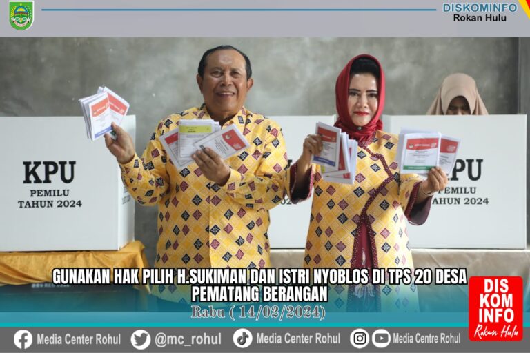 Bupati Rohul & Istri Ajak Masyarakat Berpartisipasi Aktif Dalam Pemilu 2024