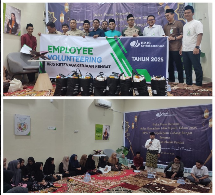 Silaturahmi Kebersamaan Penuh Berkah Ramadhan BPJS Ketenagakerjaan Rengat Bersama Anak Yatim Piatu