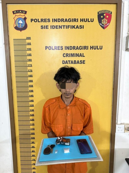 Satres Narkoba Polres Inhu Ringkus Pemuda Sungai Lala, Ini Sebabnya