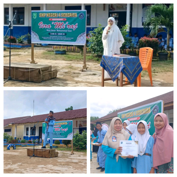 Peringati Isra' Mi'raj SMPN 4 Seberida Adakan Lomba Pidato
