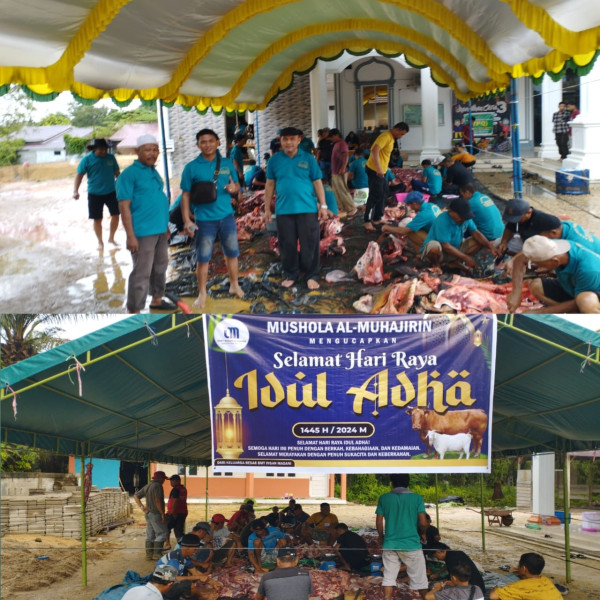 Satu Masjid dan Satu Musala Potong 16 Ekor Hewan Kurban