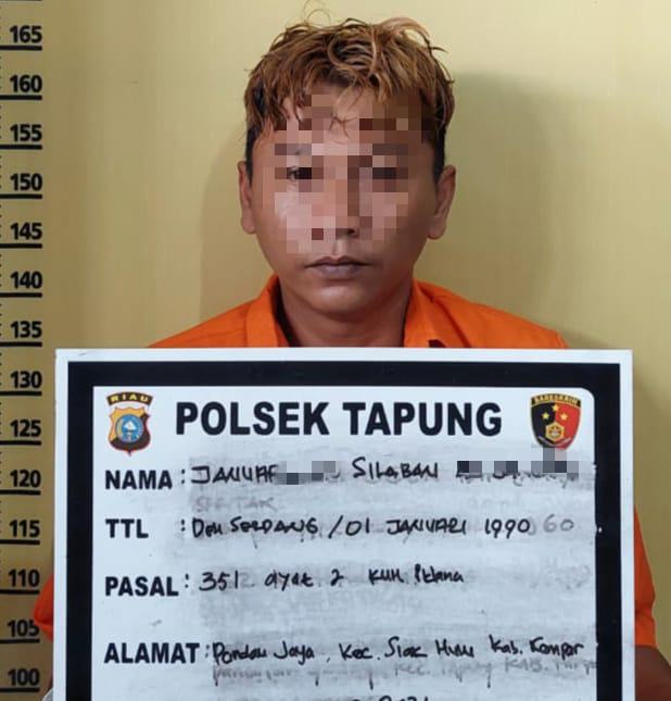 Siram Pacarnya dengan Air Keras, Pria Ini Diringkus Reskrim Polsek Tapung di Wilayah Sumut