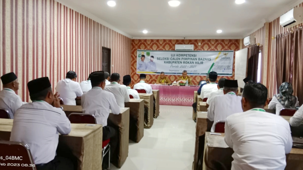 20 Peserta Calon Pimpinan Baznas Rohil Ikut Ujian Tertulis