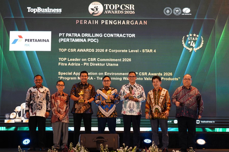 PDC Raih Tiga Penghargaan di TOP CSR Awards 2026