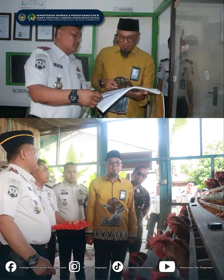 Ombudsman Riau Tinjau Layanan Lapas Pasir Pangaraian, Apresiasi Kualitas Pelayanan dan Program Pembinaan