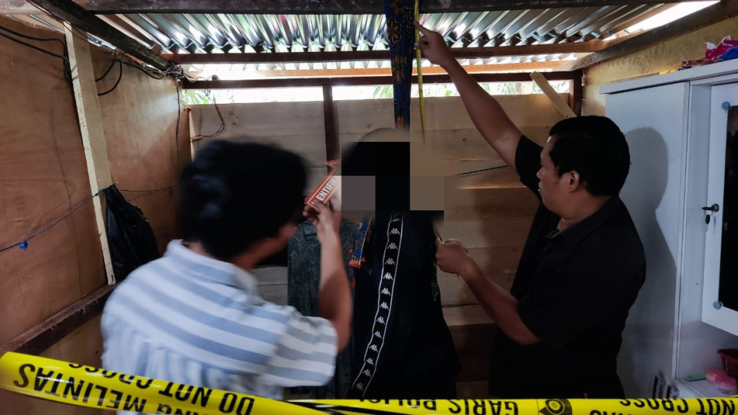 Seorang IRT di Belilas, Ditemukan Meninggal Dalam Keadaan Gantung Diri