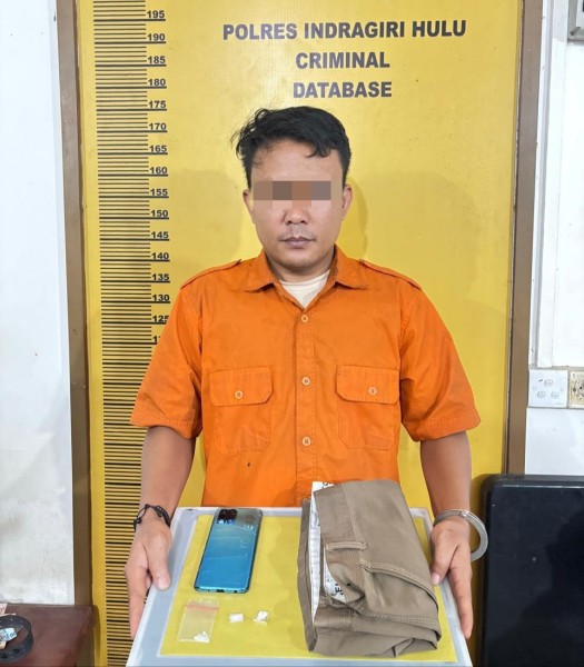 Simpan Tiga Paket Sabu di Saku Celana, Warga Pangkalan Kasai Diciduk Satres Narkoba