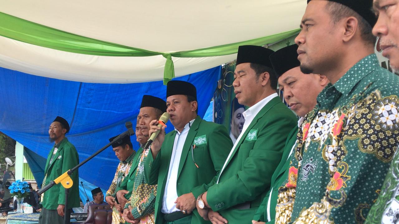 Dihadiri Ribuan Jemaah dan Lantik PC NU LTD Suhardiman  Pengurus Yang Dilantik Harus Mampu Menghidupkan Faham Ahlussunnah Waljamaah.