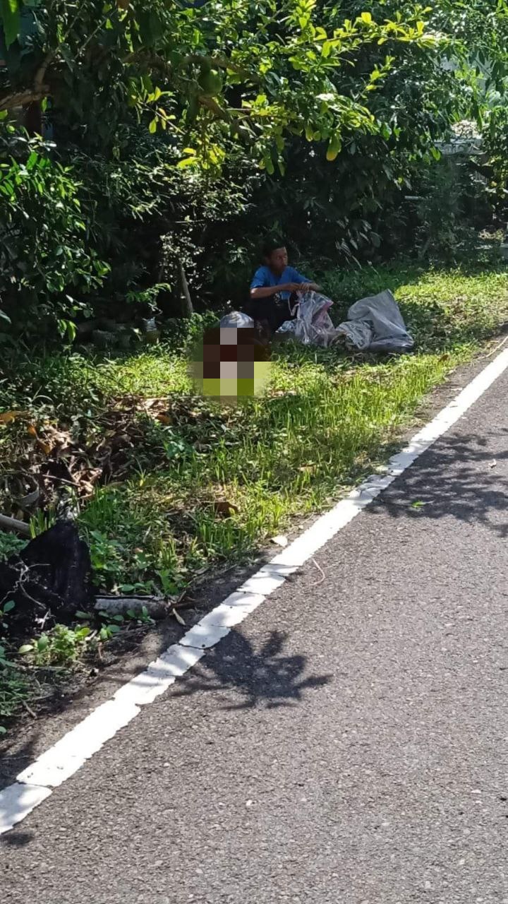 Diduga Korban Mutilasi, Sesosok Mayat Ditemukan di Pinggir Jalan Raya Cibalong Garut.