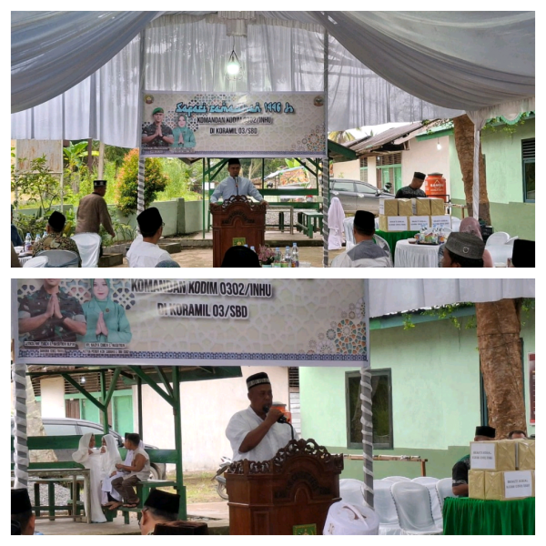 Dandim 0302 Inhu, Gelar Safari Ramadhan di Makoramil 03 Seberida