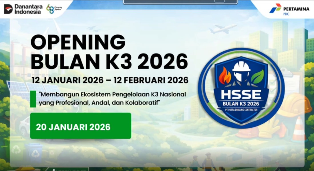 PDC Resmi Buka Bulan K3 2026 Secara Daring, Tekankan Akuntabilitas Kepemimpinan dan Kepatuhan Pekerja