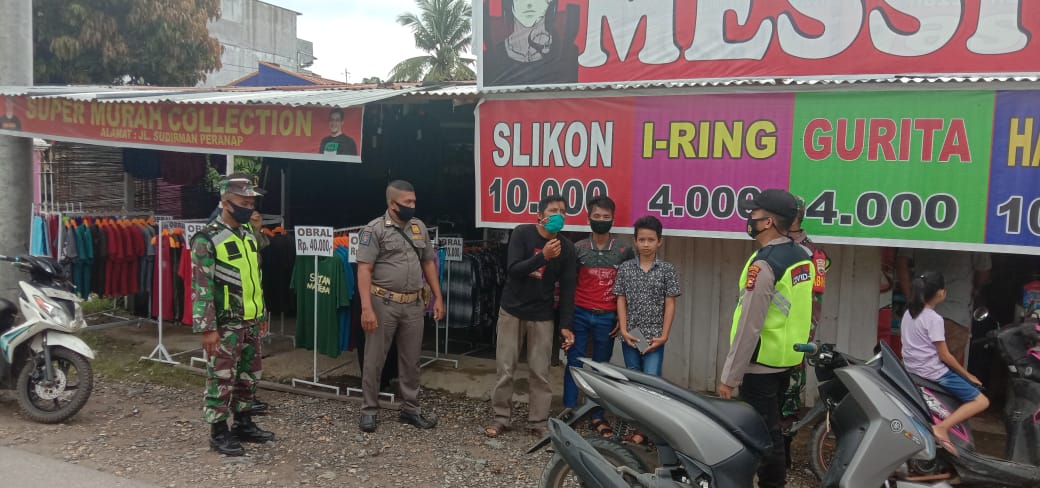 Cegah Penularan Covid 19, Sertu Wahyu Liquisa Hadiri Kegiatan Operasi Yustisi