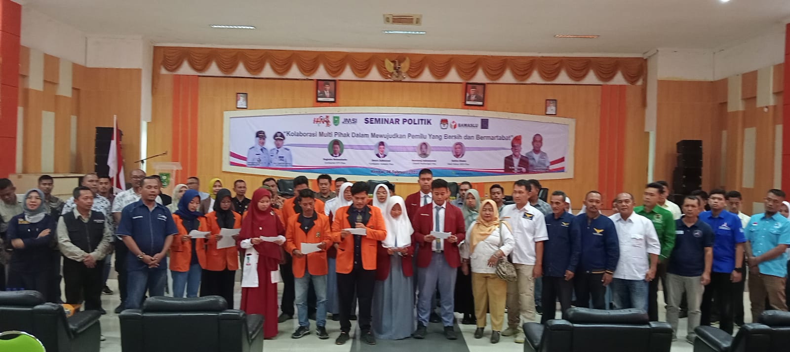 Gelar Seminar Politik, JMSI Inhu Bedah Pentingnya Kolaborasi Multi Pihak Untuk Sukseskan Pemilu