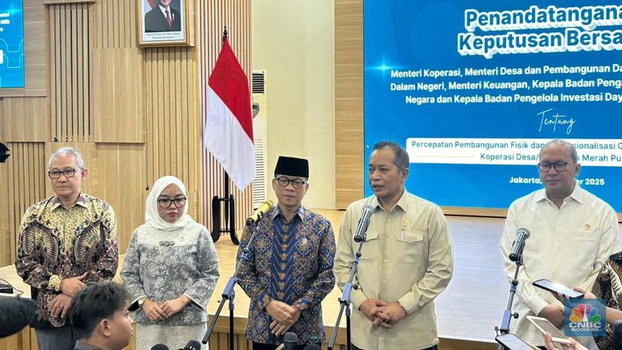SKB Lima Kementerian Diteken, Danantara Resmi Biayai Program Kopdes Merah Putih