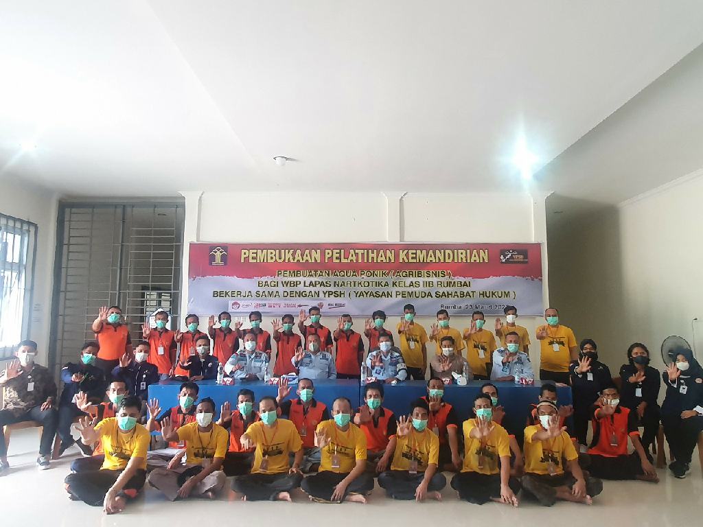 30 Warga Binaan Lapas Narkotika Rumbai Ikuti Pelatihan Kemandirian Bidang Agribisnis
