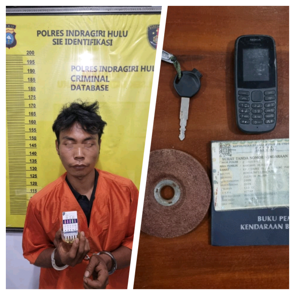 Jodi Salah Seorng Warga di Kecamatan Seberida Nekat Maling Motor, Untuk Beli Sabu