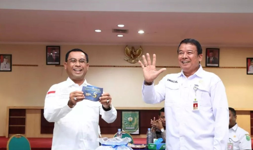 Wakili Bupati Inhu, Hendrizal Ikuti Rapat dan Cabut Undian Bazar dan Pawai Ta'aruf MTQ ke-41 Riau