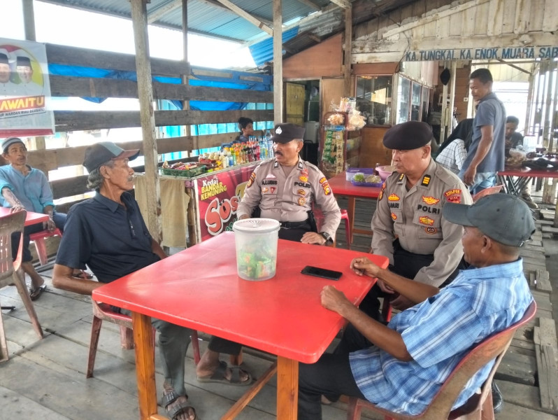 Kapolsek Kateman AKP Jumri Intensifkan Himbauan Kamtibmas Menjelang Pilkada 2024