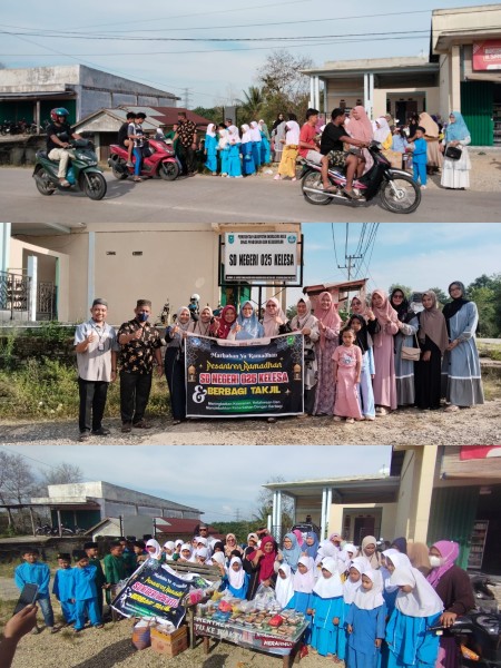 SDN 025 Kelesa Berbagi Takjil, Tanamkan Semangat Kepedulian di Bulan Ramadan