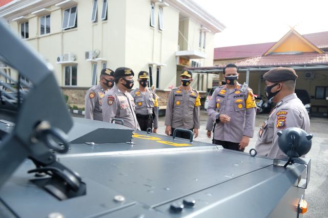 Antisipasi Rencana Unjuk Rasa, Kapolres Dumai Latih Kemampuan Anggota