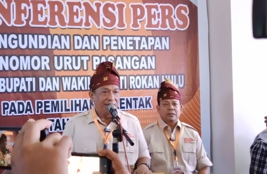 Paslon Anton - Syafaruddin Dapat Nomor Urut 3 Pada Pilkada Rokan Hulu 2024