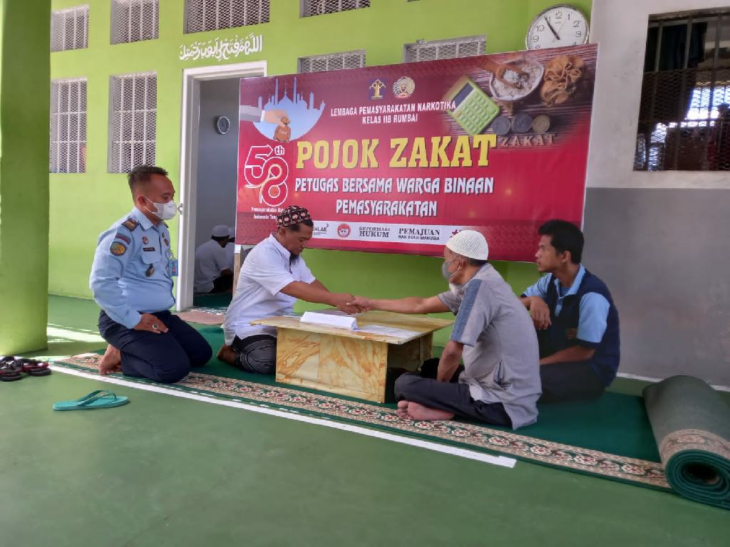 Lapas Narkotika Rumbai Dirikan Pojok Zakat Sebagai Wadah Penyaluran Zakat Petugas dan WBP