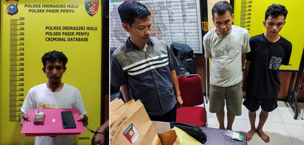 Dalam Sehari Polsek Pasir Penyu Ringkus Empat Tersangka Penyalahgunaan Narkoba
