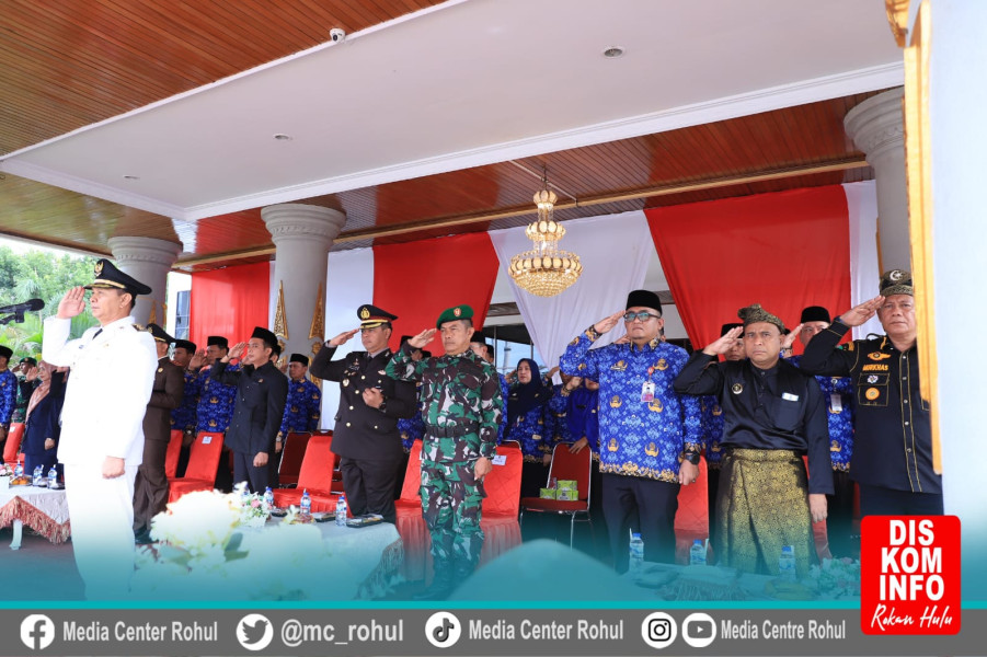 Wabup Kabupaten Rohul Pimpin Upacara Hari Lahir Pancasila 2024