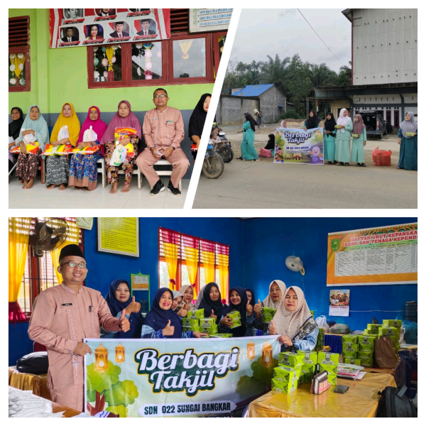 SDN 022 Sungai Bangkar Gelar Pesantren Kilat dan Berbagi Takjil