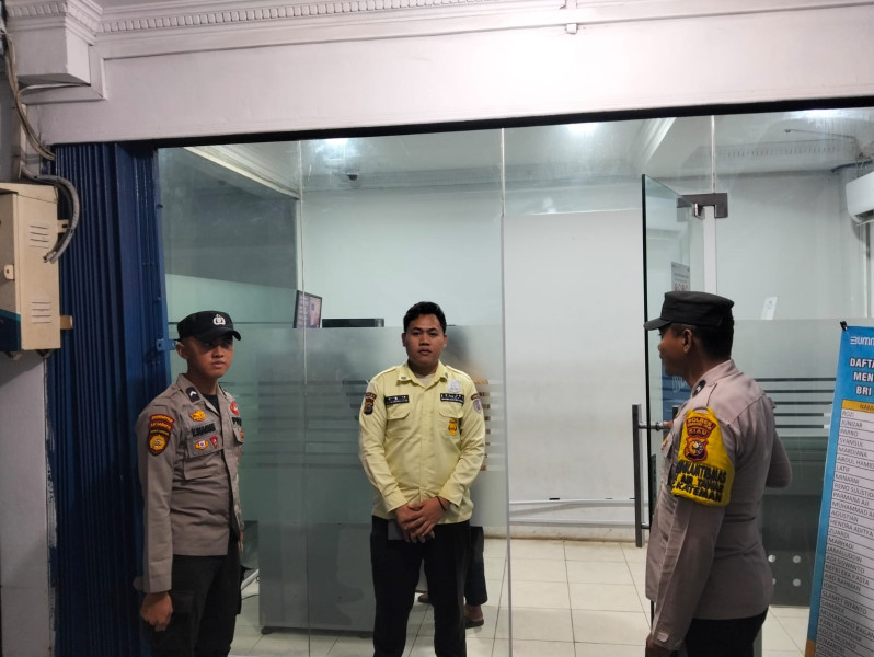 Kapolsek Kateman Minta Satpam Bank Perketat Keamanan