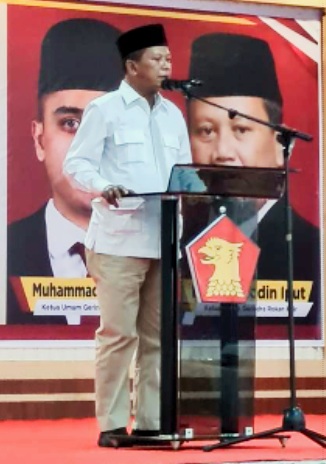 PAC Gerindra se-Rohil Dilantik, Iput Nyatakan Wacana Ikut Jadi Bupati 2024
