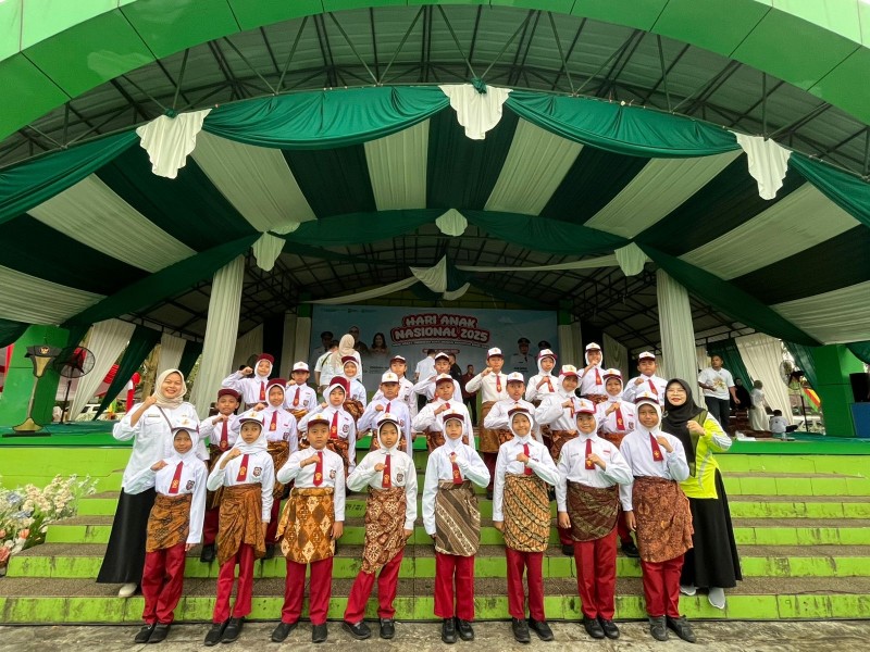 SDN 018 Sekip Hulu Tampil di Hari Anak Nasional ke-41, Unjuk kemampuan di Bidang PBB