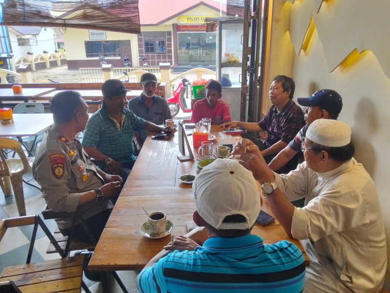 Kapolsek Kateman, Kompol Ermanto, S.H., M.H., Ajak Tokoh Masyarakat dan Agama Wujudkan Pilkada Riau Damai dan Kondusif