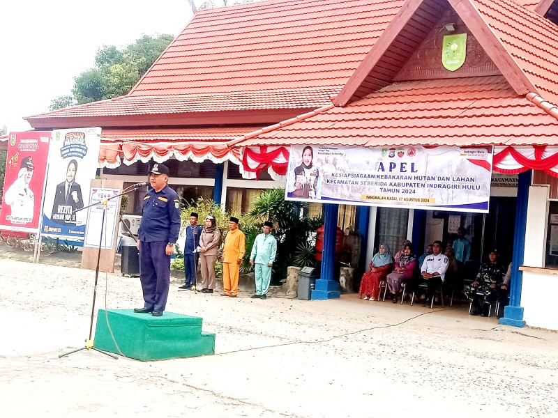 Pimpin Apel Kesiap Siagaan Karhutla, Camat Seberida Tekankan Hal Ini