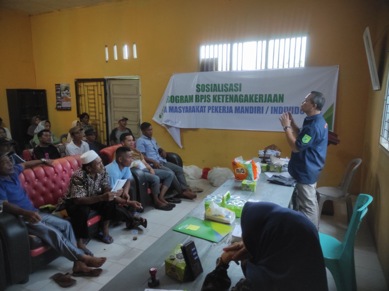 BPJAMSOSTEK Cabang Rengat Sosialisasi Hingga ke Penjuru Desa di Indragiri Hulu