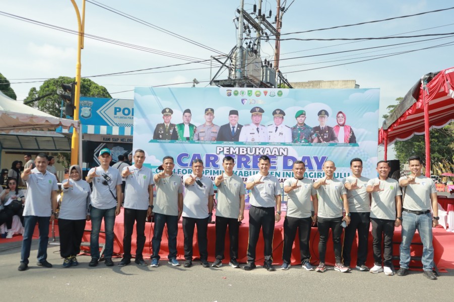 Lihat Keseruan Car Free Day HUT Lantas Polres Inhu, Meriah dengan UMKM, Green Policing, dan Kampanye Hidup Sehat