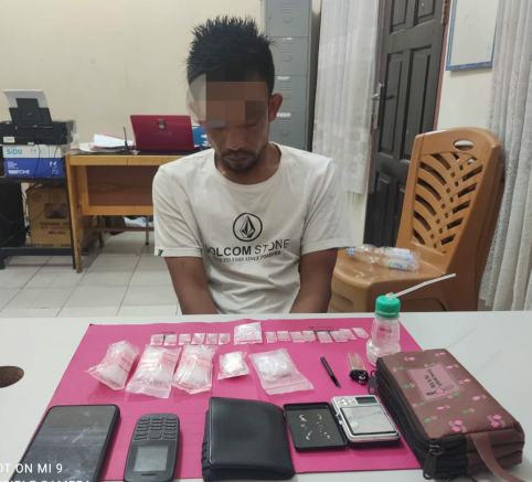 Grebek Rumah Kost di Kota Bangkinang, Polisi Amankan Seorang Tersangka dengan 15 Paket Shabu
