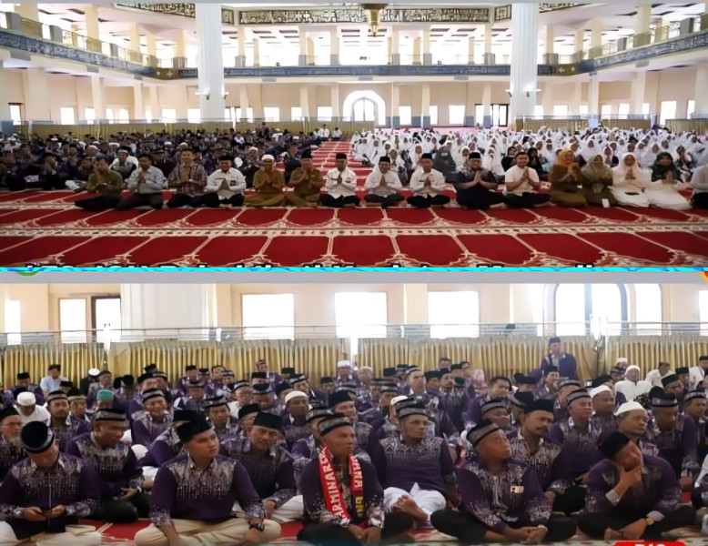 470 Jamaah Calon Haji Rohul Jalani Manasik Haji Di Masjid Agung Islamic Center