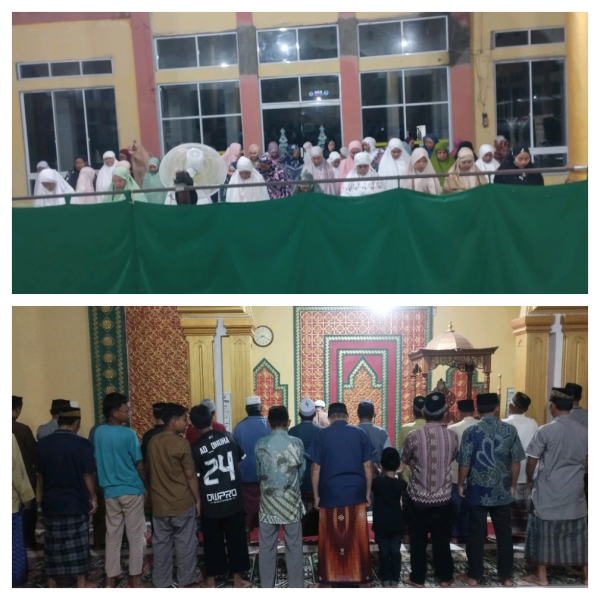 Malam Pertama Ramadhan Jamaah Terawih di Masjid At-Taqwa Antusias