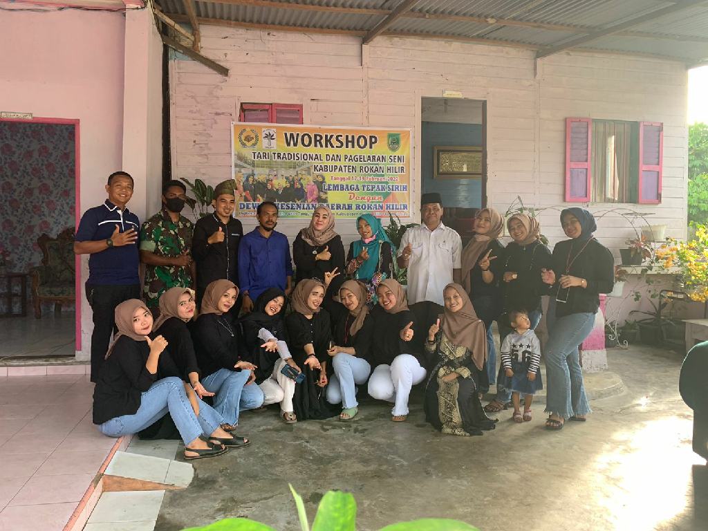Lembaga Tepak Sirih Gandeng DKD Rohil Taja Workshop Tari Tradisional