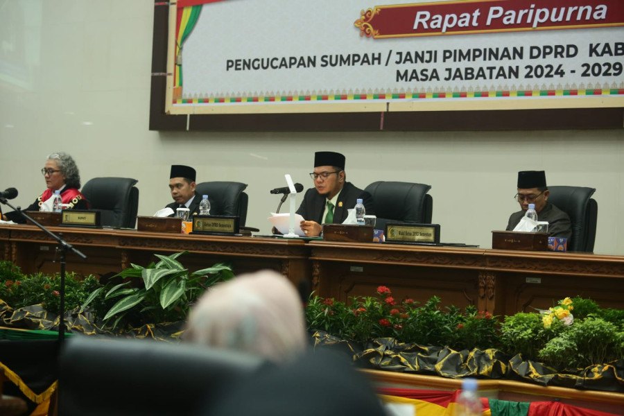 Iwan Taruna Resmi Dilantik Menjadi Ketua DPRD Inhil