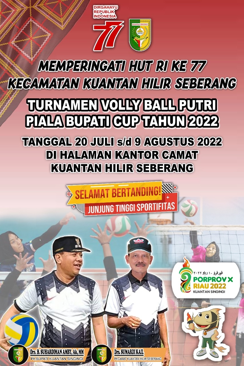 Camat KHS Sumadi Kail Mempersiapkan Turnamen Volly Ball Putri Bupati Cup Perdana Di KHS