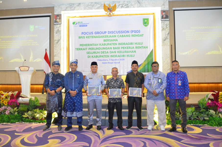 BPJS Ketenagakerjaan Cabang Rengat Gelar Focus Group Discussion (FGD) Bersama Pemkab Indragiri Hulu