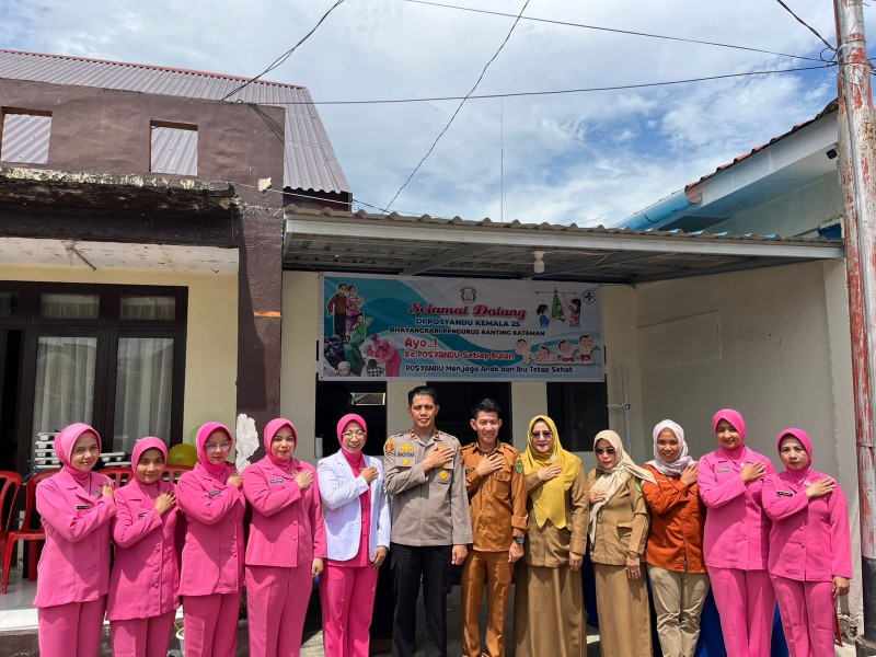 Pemeriksaan Tumbuh Kembang Anak, Posyandu Kemala 25 Dorong Percepatan Penurunan Stunting di Kecamatan Kateman