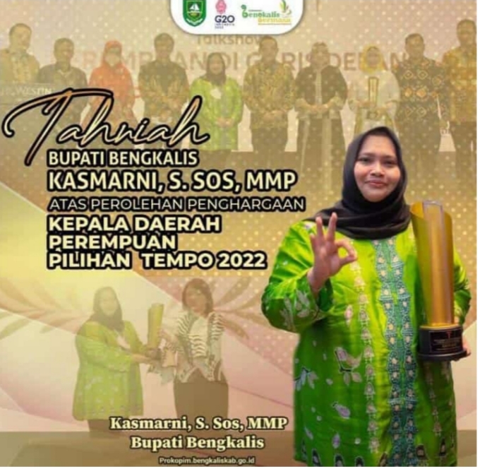 Bupati Bengkalis Terima Penghargaan Kepala Daerah Inovatif (KDI) Dari MNC Portal Indonesia